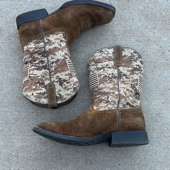 Ariat Sport Patriot Boot Brown Leather Men’s Size 5 - Picture 2 of 12